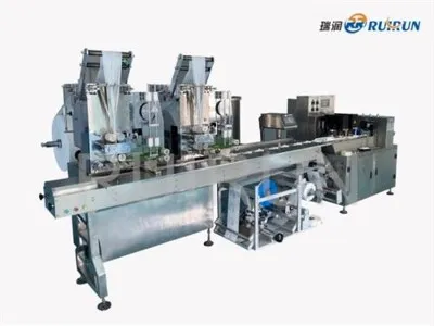 Märkäpyyhkeiden valmistuskone